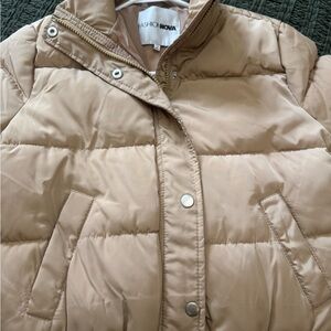Fashion Nova Women's Beige Puffer Coat